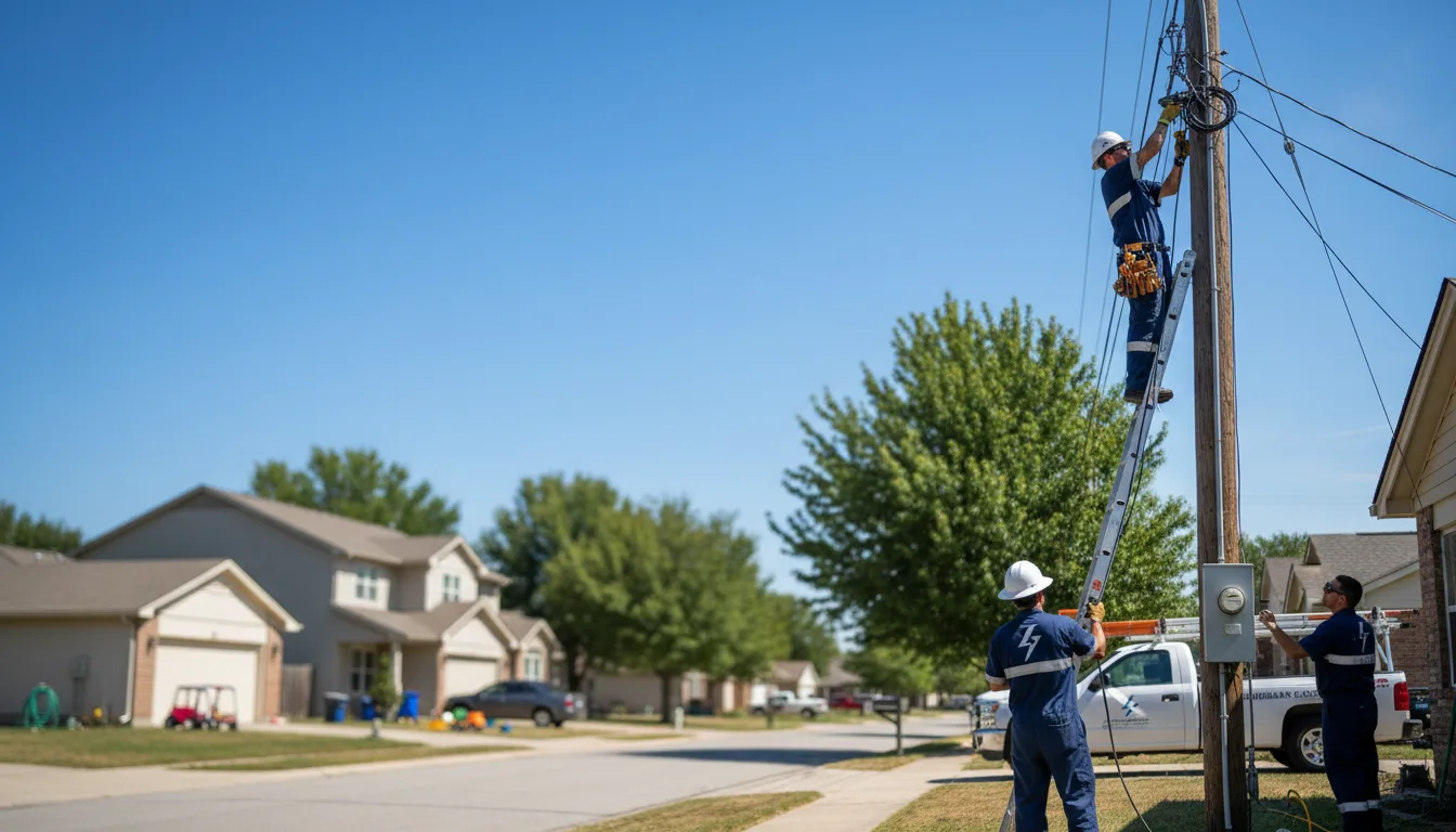 Residential electrician providing installation services in Ball Ground, GA